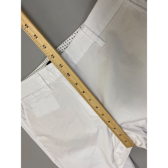 Tabots Bermuda 13" White Perfect Shorts Women size 8 Capsule Classic Vacation Co - Picture 9 of 11